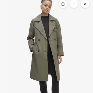 Everlane Olive Green Trench Coat